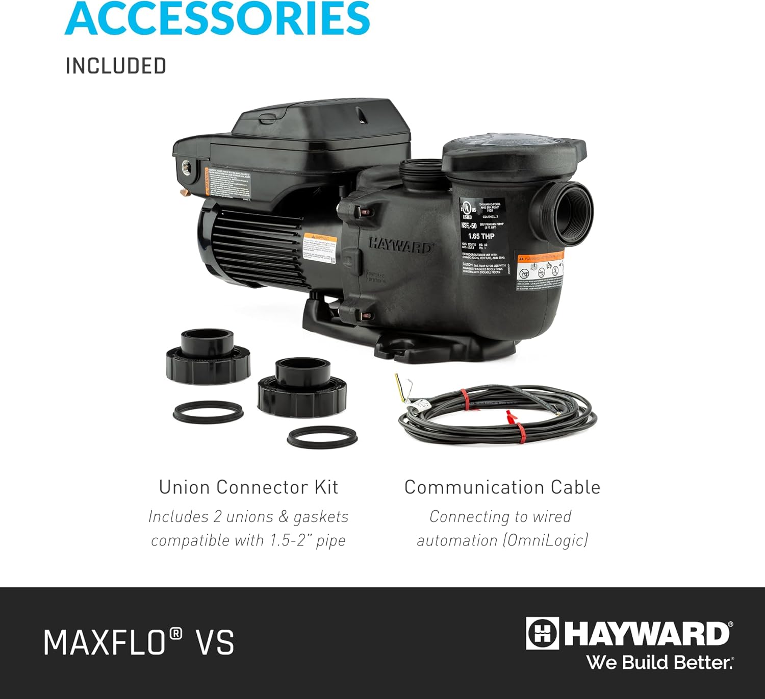 Hayward - Max-Flo VS Variable Speed 1.65 THP Pool Pump, 230v - Image 3