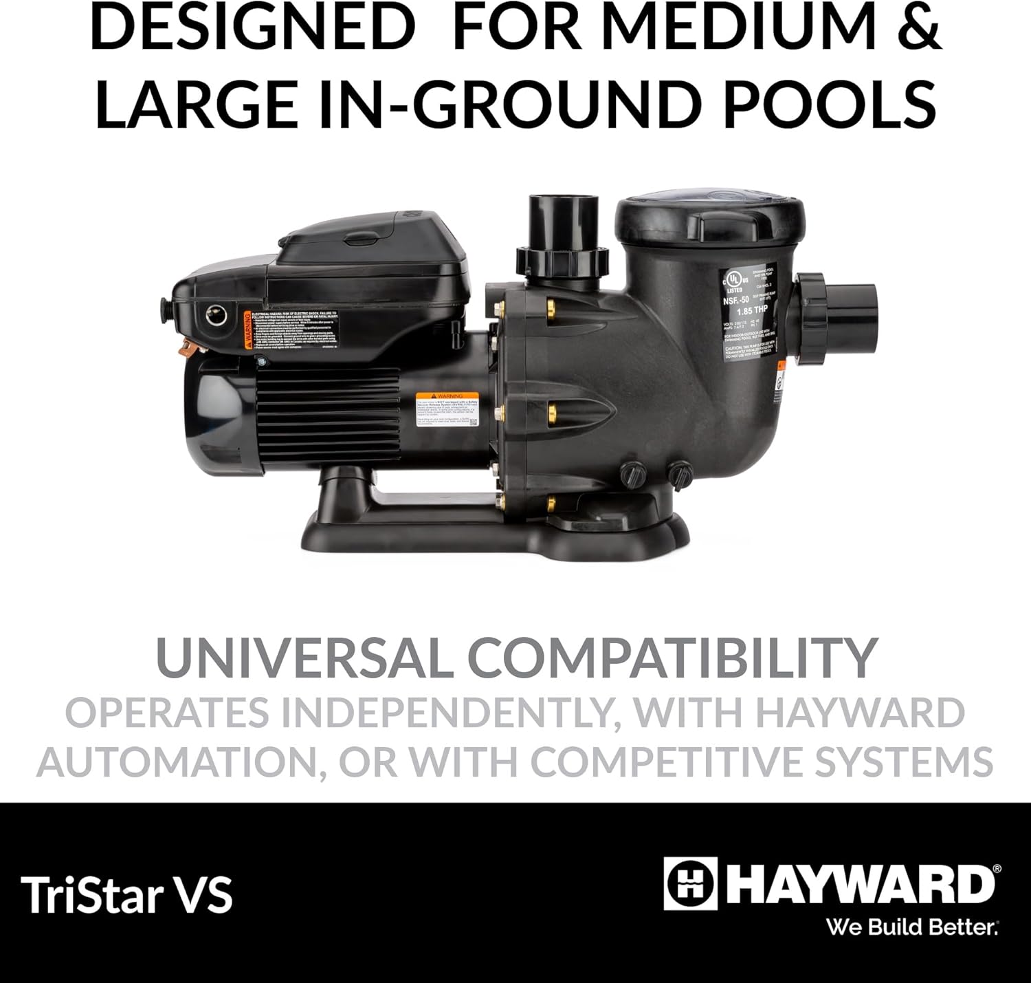 Hayward - TriStar Variable Speed 1.85 THP Pool Pump, 115/230v - Image 7